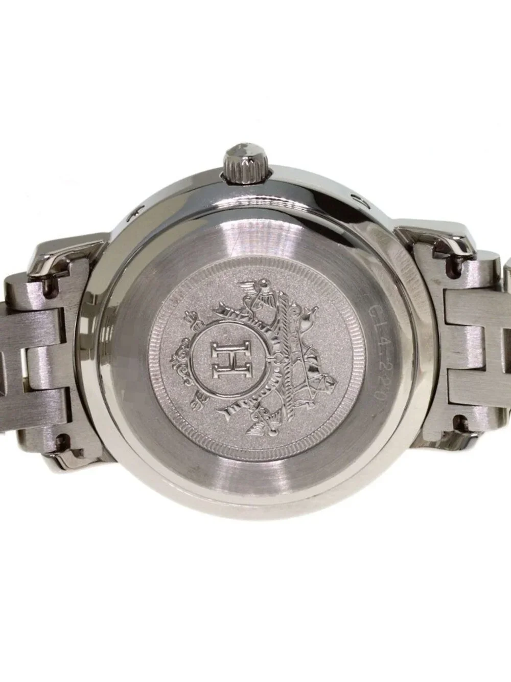 Hermes Clipper SS Watch White